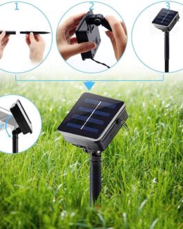 Solar String Lights Outdoor Solar Garden Lights 50 LED Dragonfly Lights Indoor Outdoor Decorative Garden Yard Decoration Waterproof Dragonfly String Lights Warm White