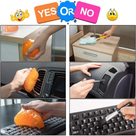 Cleaning Gel for Car Detailing to Get Up The Dust and Smaller Particles Universal Cleaning Putty for Electronics to Clean Out The Little Nooks Crannies Dust Cleaning Mud - Image 5