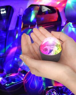 Disco Ball for Car Disco Lights with Sound Activated Multicolor Lights Mini Disco Ball DJ Disco Lights for Car Room Music Lights