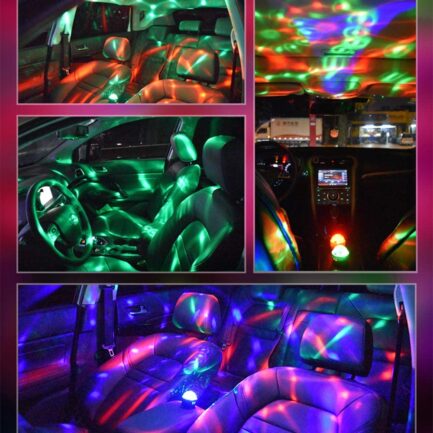 Disco Ball for Car Disco Lights with Sound Activated Multicolor Lights Mini Disco Ball DJ Disco Lights for Car Room Music Lights - Image 2