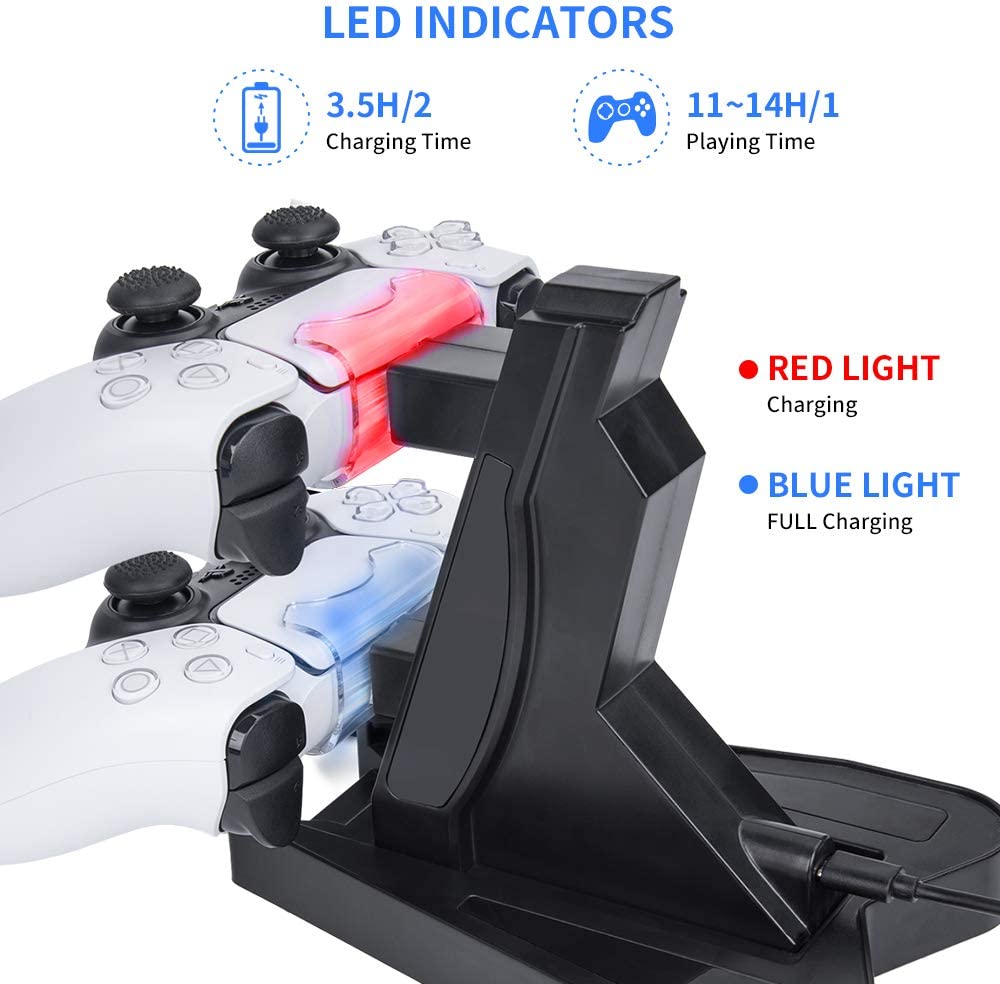 PS5 Controller Charging Station for PS5 DualSense Controller PS5 Controller Charger - Image 4