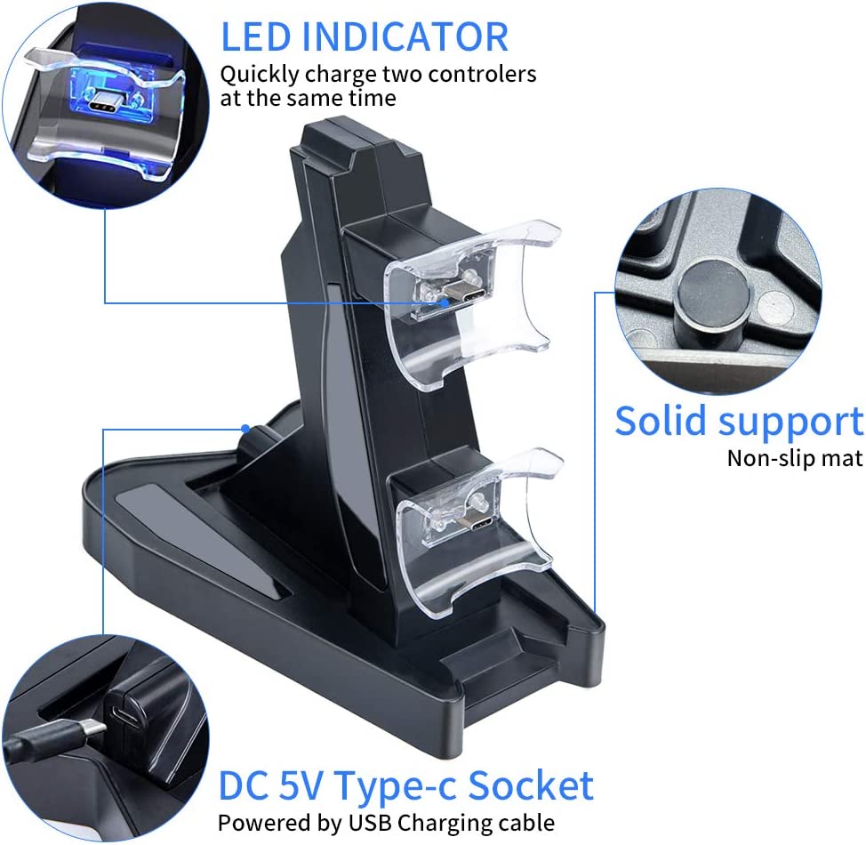 PS5 Controller Charging Station for PS5 DualSense Controller PS5 Controller Charger - Image 7