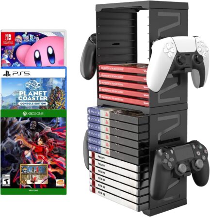 Games Storage Stand Compatible with PS5 PS4 Xbox Nintendo Switch Games Gamer Gifts