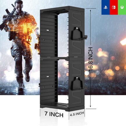 Games Storage Stand Compatible with PS5 PS4 Xbox Nintendo Switch Games Gamer Gifts - Image 2