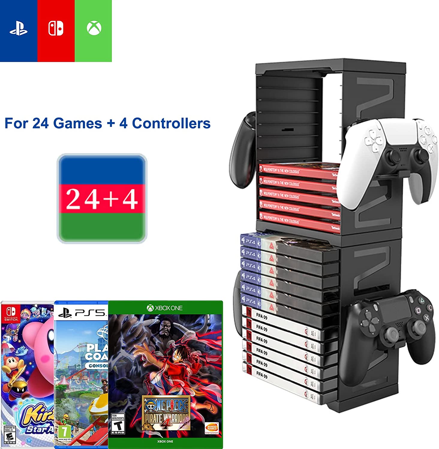 Games Storage Stand Compatible with PS5 PS4 Xbox Nintendo Switch Games Gamer Gifts - Image 6